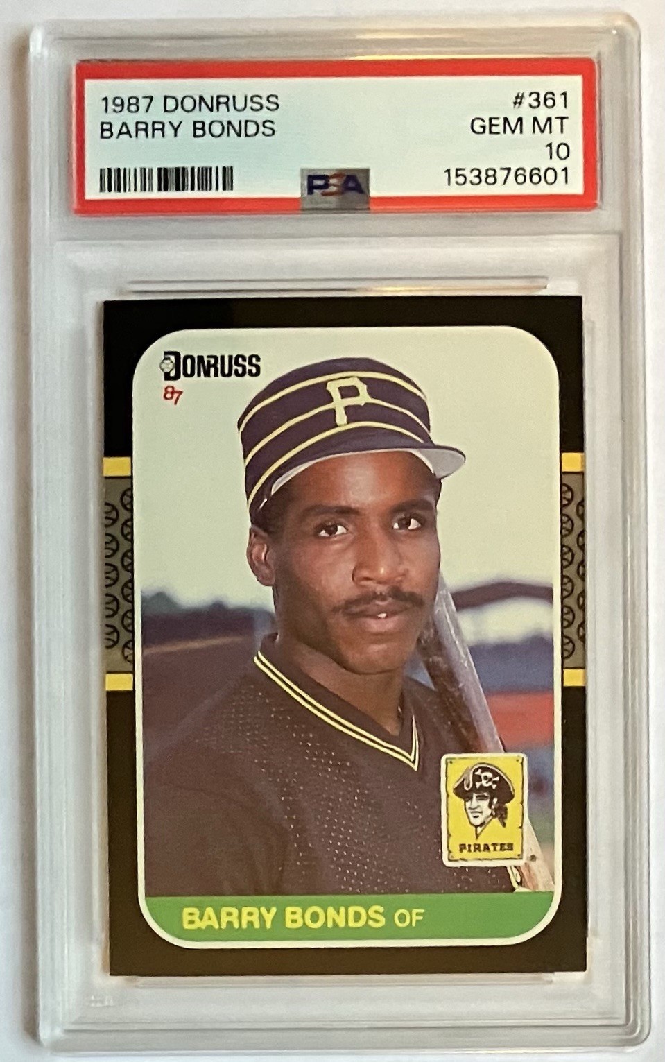 Barry Bonds 1987 Donruss RC # 361  PSA 10 GEM MINT