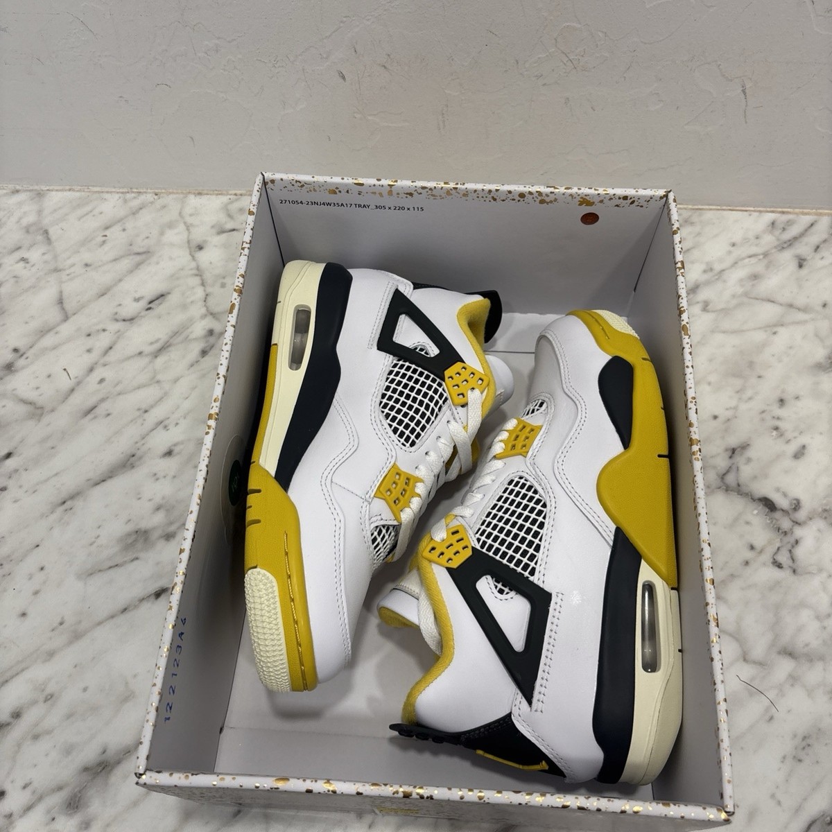 Size 7 - Air Jordan 4 Retro Vivid Sulfur W for sale online | eBay