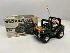 Vtg Cheng Shing CS-119 Wild Willys M38 Land Cruiser Battery Op Toy &Box As Is