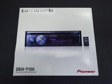 Pioneer Carrozzeria DEH-7100 1DIN Car Audio CD USB Bluetooth Receiver Black