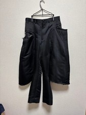 USED COMME DES GARCONS PANTS, MEDIUM, BLACK, GOOD