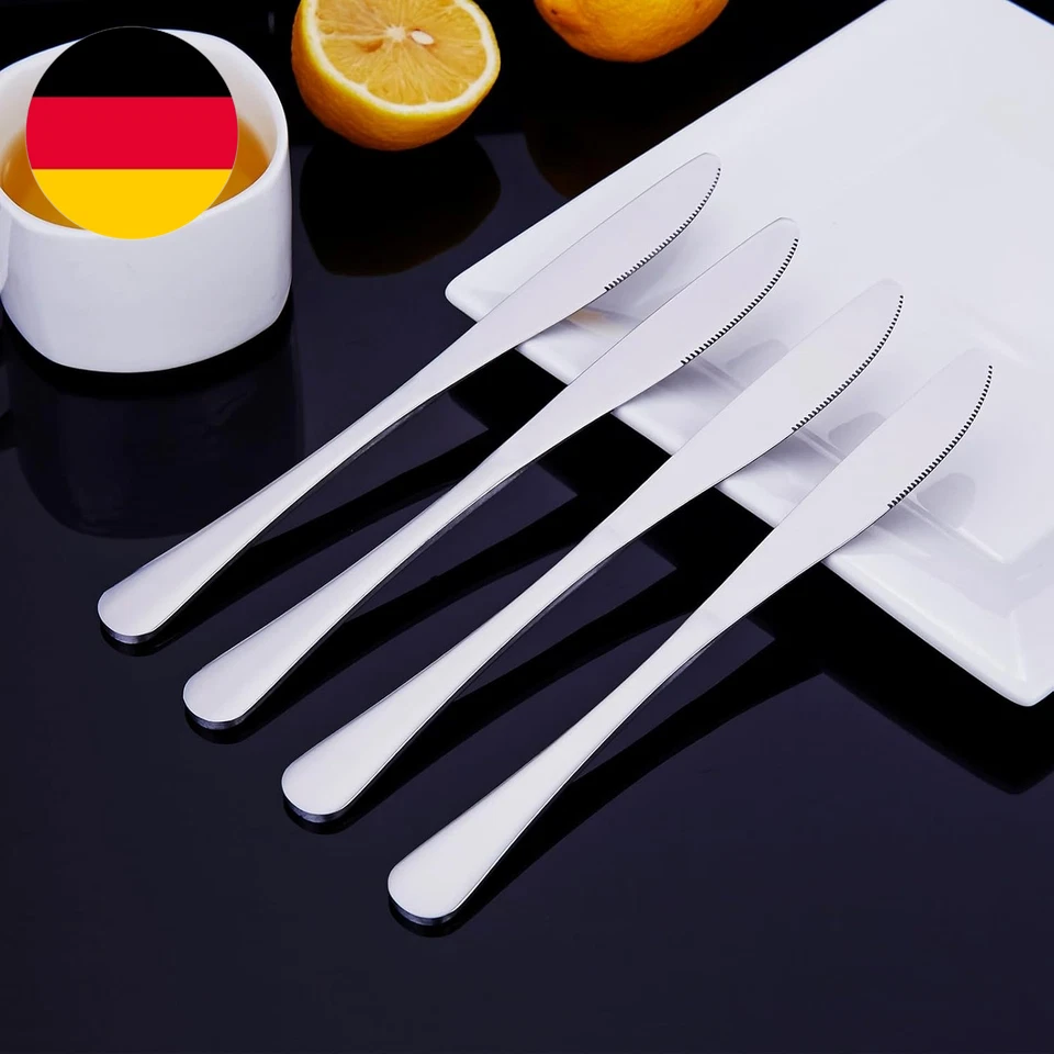 24-Teiliges Messer- Und Gabel-Set, Joeczo Edelstahl-Besteck Für 12 Personen, Bes - Bild 4 von 4