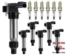 UF569 Ignition Coil Pack  Iridium Spark Plugs Set of 6