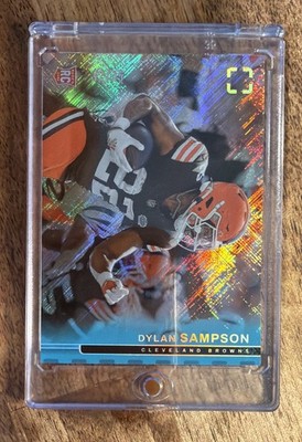 2025 Panini Photogenic #187 Rookies Dylan Sampson Teal /35 (RC, SN) Browns