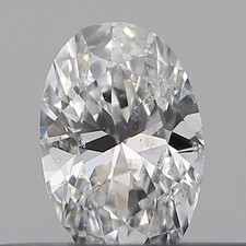 GIA CERTIFIED 0.18 Ct Natural Setting Diamond Loose Oval Cut Color E/SI Clarity 801.78 per carat