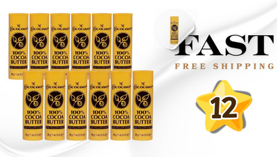 Cococare 100% Cocoa Butter Stick Pack of 12