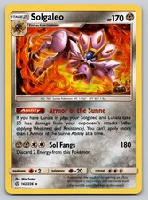 Pokemon Solgaleo 142 Holo Rare Cosmic Eclipse 236 NM