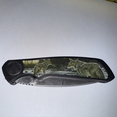 Coyotes Frost Cutlery Wildlife Collection Folding Pocket Knife