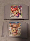 Mario Party 1 And Mario Party 2 Nintendo 64 Authentic Game Cartridges.