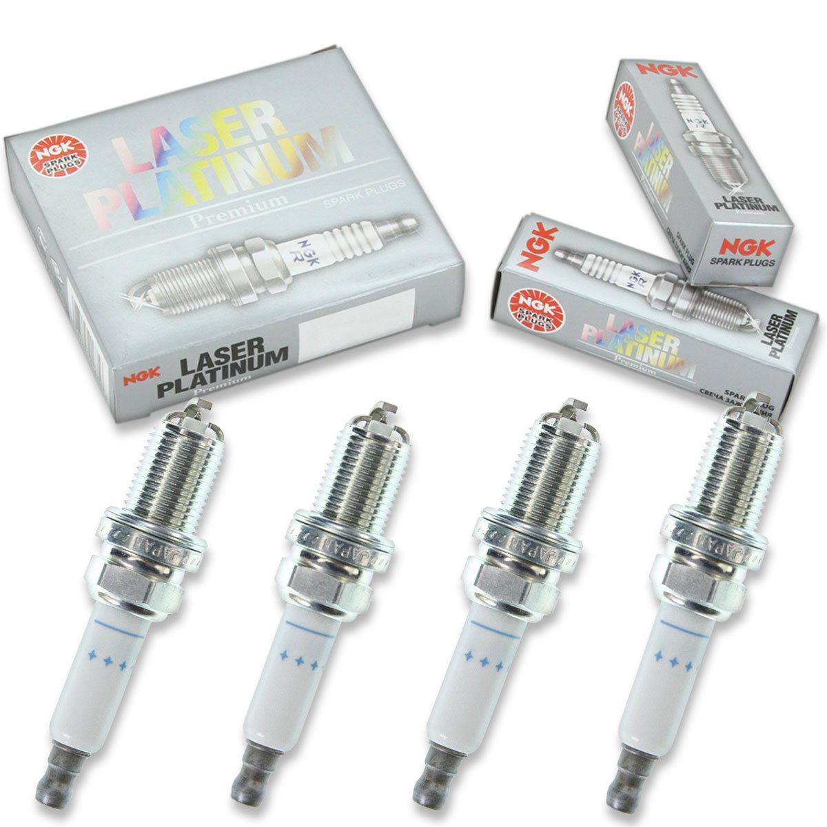 4 pc NGK 5547 PFR6W-TG Laser Platinum Spark Plugs for SK20BR11 PK20TT gg