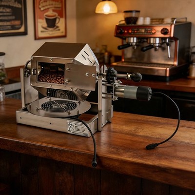 3.8L/3.45Qt Coffee Bean Roaster Commercial Coffee Bean Roaster Machine Drum Type
