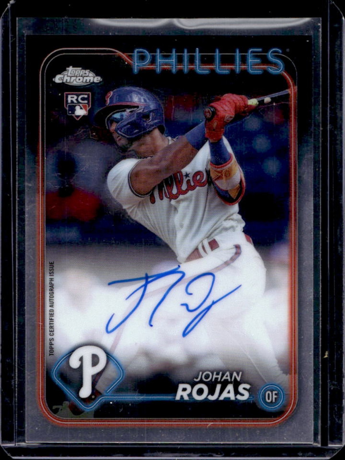 2024 Topps Chrome Update Johan Rojas Auto RC Rookie #RA-JRO Phillies