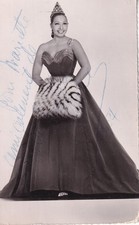 Josephine Baker - Autograph Card - Dated 
