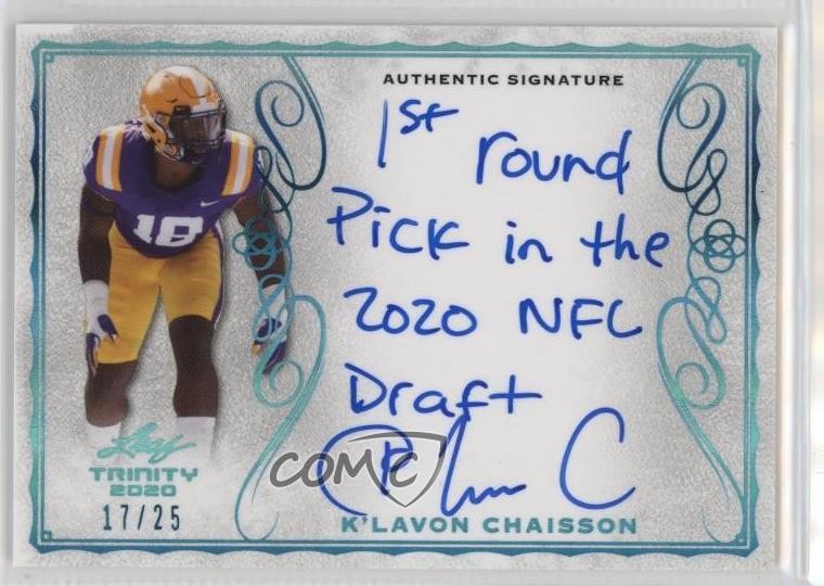 K'Lavon Chaisson Leaf Trinity Signatures #AKLC Platinum