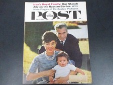 April 14, 1962, SATURDAY EVENING POST MAGAZINE- IRAN ROYAL FAMILY ~ VTG ISSUE