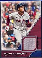 2026 Topps Kristian Campbell Rookie Relic RC Boston Red Sox Player Worn Jersey M