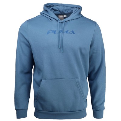 PUMA Tonal Logo Pullover Hoodie Mens Blue Casual Outerwear 68439124