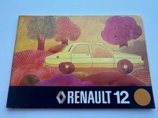 RENAULT 12 R 12 / R12 Berline Break Notice Utilisation Entretien en Français TBE