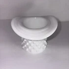 Vintage Fenton Spike Hobnail White Milk Glass Top Hat - Inside sticker