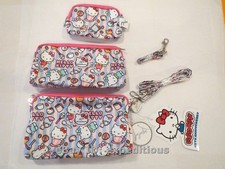 NEW JU-JU-BE HELLO KITTY BAKERY BE SET 3-PIECE POUCHES MAKEUP BAGS CUTE RARE
