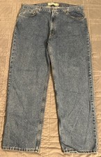 Vtg Levi  s 550 Mens Relaxed Fit Straight Leg Jeans Sz 42x32 Medium Wash 5 Pocket