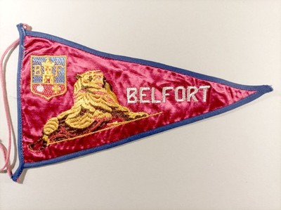 Wimpel BELFORT Territoire-de-Belfort Frankreich - aus besticktem Satin - Souvenir Wimpel 