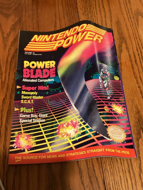 Nintendo Power Magazine Power Blade Volume 23 1991 with Insert Poster (18)