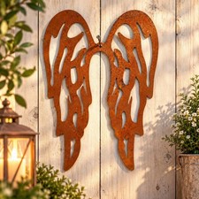 Engelsfl&uuml;gel Kerzen Metall Rost rostige Fl&uuml;gel Anh&auml;nger Edelrost Engel 16-34cm