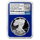 2017-S Proof $1 American Silver Eagle Congratulations Set NGC PF69UC 225th ER