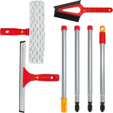 Window Cleaning Kit with Rotatable Squeegee a...