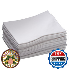ECR4Kids Toddler Cot Sheets 12-Pack White Rest Time Daycare Preschool