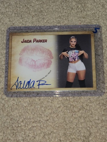 Jaida Parker Signed Kiss Card Wrestler WWE NXT Wrestler Collectors Expo #5