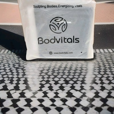 BODVITALS Elbow Compression Sleeve Brace for Tendonitis & Tennis Elbow M Black