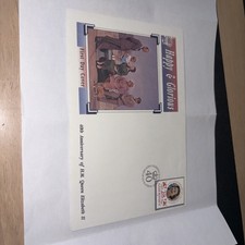 FDC by Guernsey Post, The 40th anniversary of Queen Elizabeth to the throne. 92