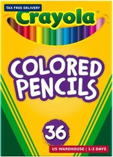 Crayola Colored Pencils 36ct , Teacher School Supplies for Kids Adults, Presc