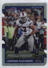 2017 Panini Donruss Press Proof Silver Die-Cut 54/75 Lorenzo Alexander #24 14lc