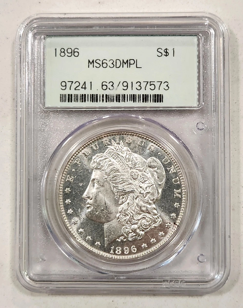 MS 63 Graded 1896 Year Morgan US Dollars (1878-1921) for sale | eBay