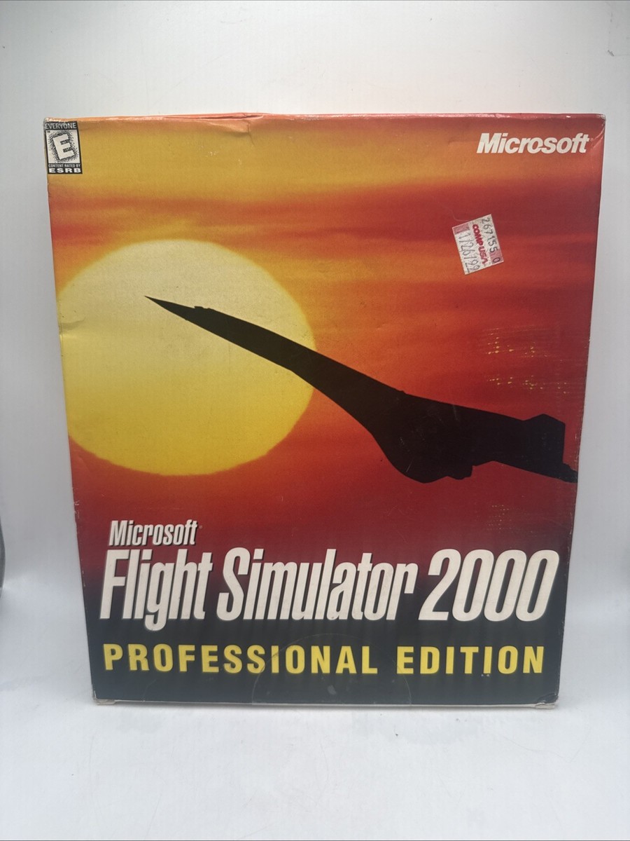 Microsoft Flight Simulator 2000 Professional Edition (PC, 1999
