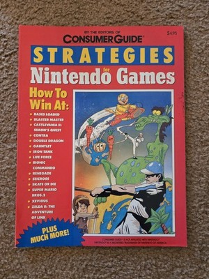 1989 Nintendo NES Strategies Bases Loaded Contra Double Dragon Super Mario Zelda