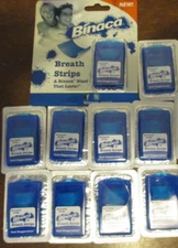 240 Binaca fresh Cool mint Peppermint Breath Strips Pocketpaks Compare to spray