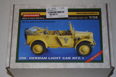 Plus Model 208 Stöwer Kfz.1 German Light Car resin kit 1:35 NEU mit OVP