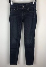 American Eagle Sz 00 Blue Skinny Super Stretch Jeans