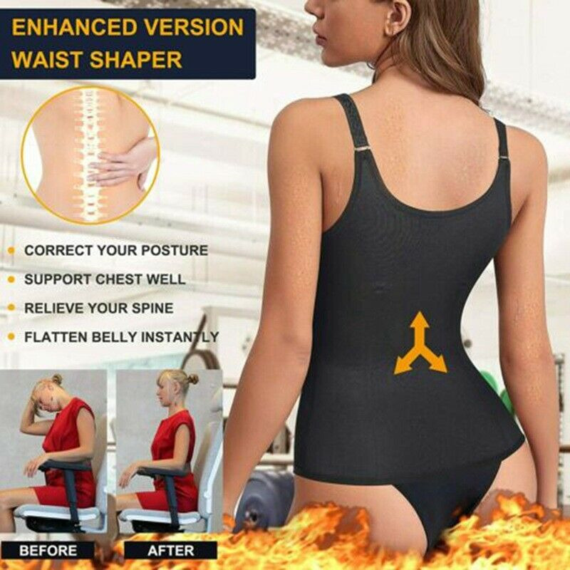 Corset for Belly Fat - Sauna Sweat Waist Trainer Vest Body Shaper