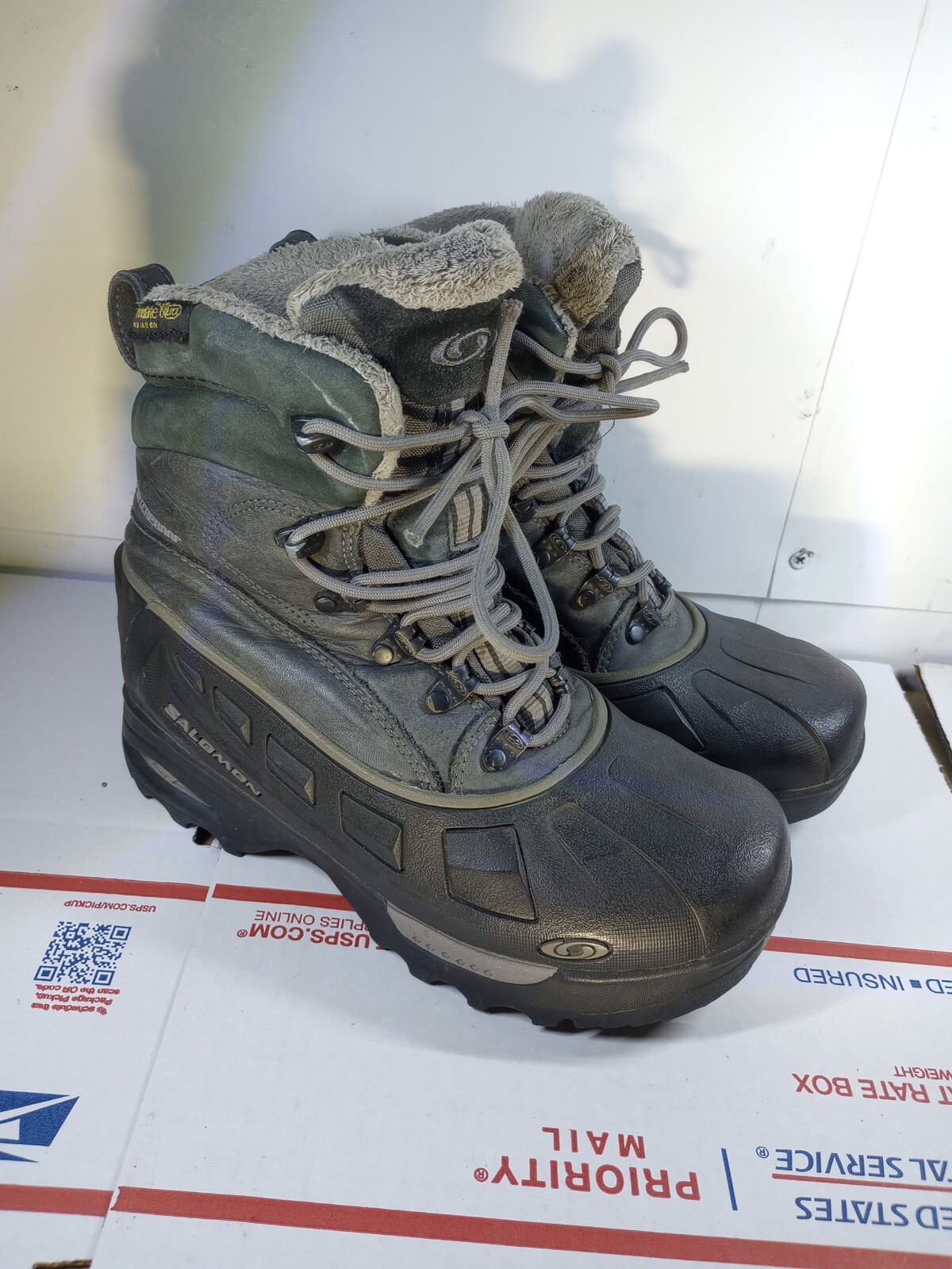 "Salomon Thinsulate stivali da trekking invernali impermeabili da donna taglia 6""439690"