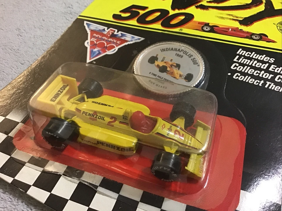 Matchbox Rick Mears #2 Pennzoil 1990 - Indy 75th Indy Car 1/64 Limited Diecast Foto 3 de 4