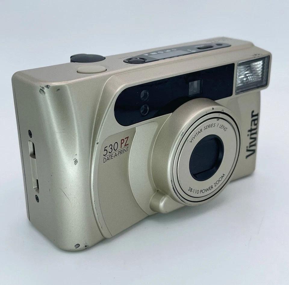 Vintage 1997 Vivitar PZ 530 Date-A-Print 35mm Film Camera 38-110mm Zoom TESTED - Image 2 of 4