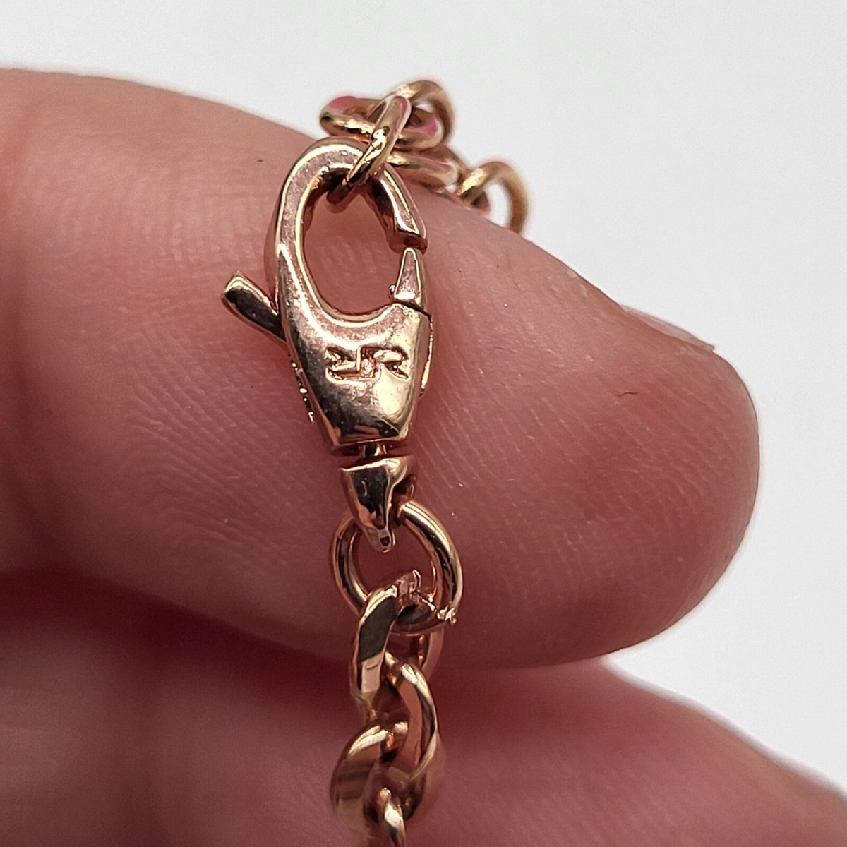Rebecca Made in Italy R-Zero Rose Gold Over Bronze Steel Chain 