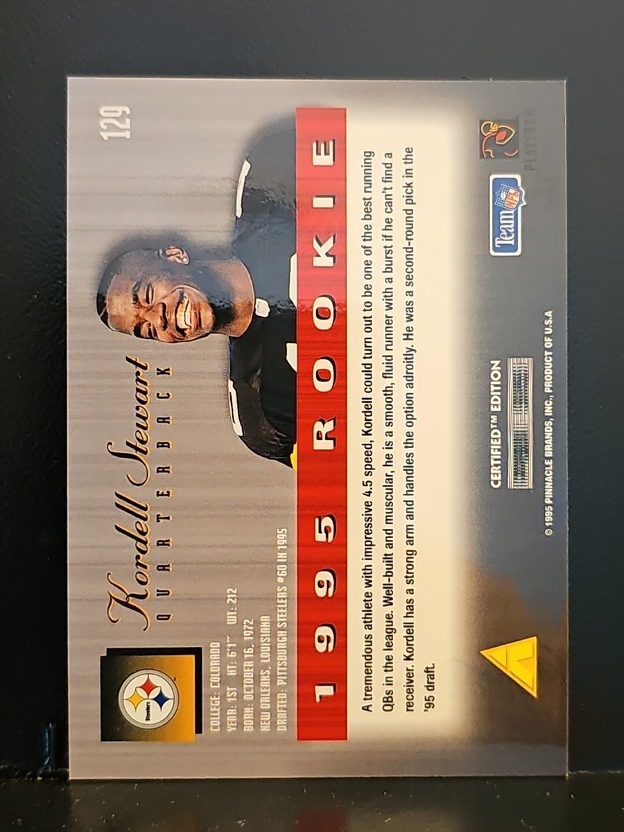 1995 Select Certified #129 Kordell Stewart RC STEELERS | eBay