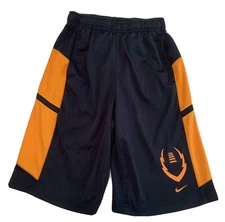 Nike Shorts Boys Size Large Polyester Navy With Gold Trim (Sho641-O) Athletic