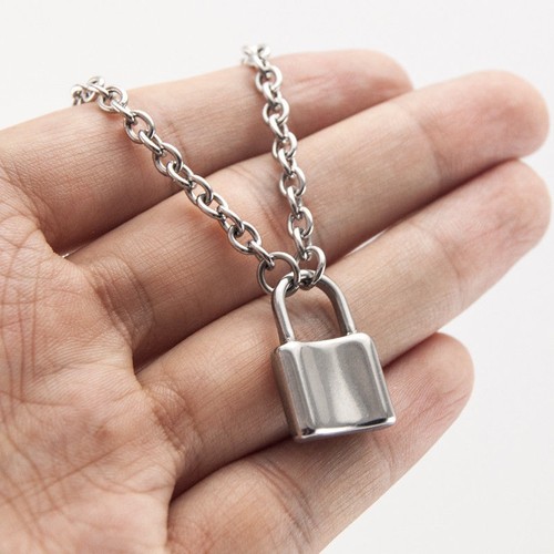 Women Jewelry Silver Color Padlock 